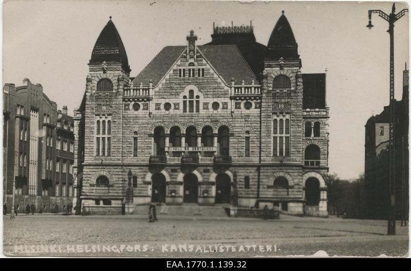 Finnish National Theatre building in Helsinki