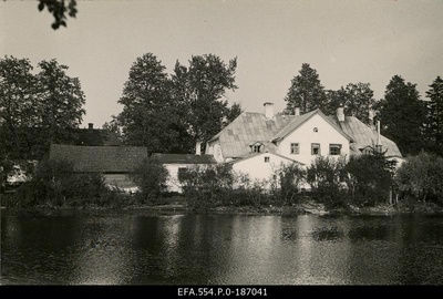 Former Jõgeva Manor Gentleman house on the shore of the Pedja River.  duplicate photo