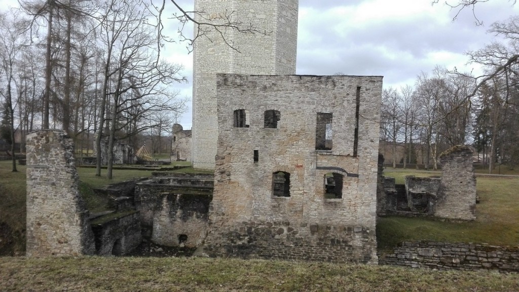 The ruins of the castle
