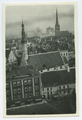 Tallinn, vaade Raekoja tornist vanalinnale põhjasuunas.  duplicate photo