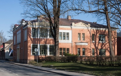 trükipostkaart, Viljandi, Jakobsoni tn 47c, saksa gümnaasium (siin 1907-1923), u 1913, kirjastus E. Ring rephoto