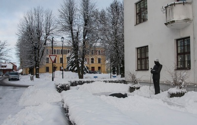 foto, Viljandi, Trepimägi, algus, 1957, foto H. Riet rephoto