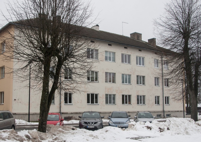 foto, Viljandi, Oru tn 3 elumaja, talv, u 1965 rephoto