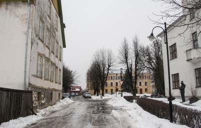 foto, Viljandi, Trepimägi, algus, 1957, foto H. Riet rephoto