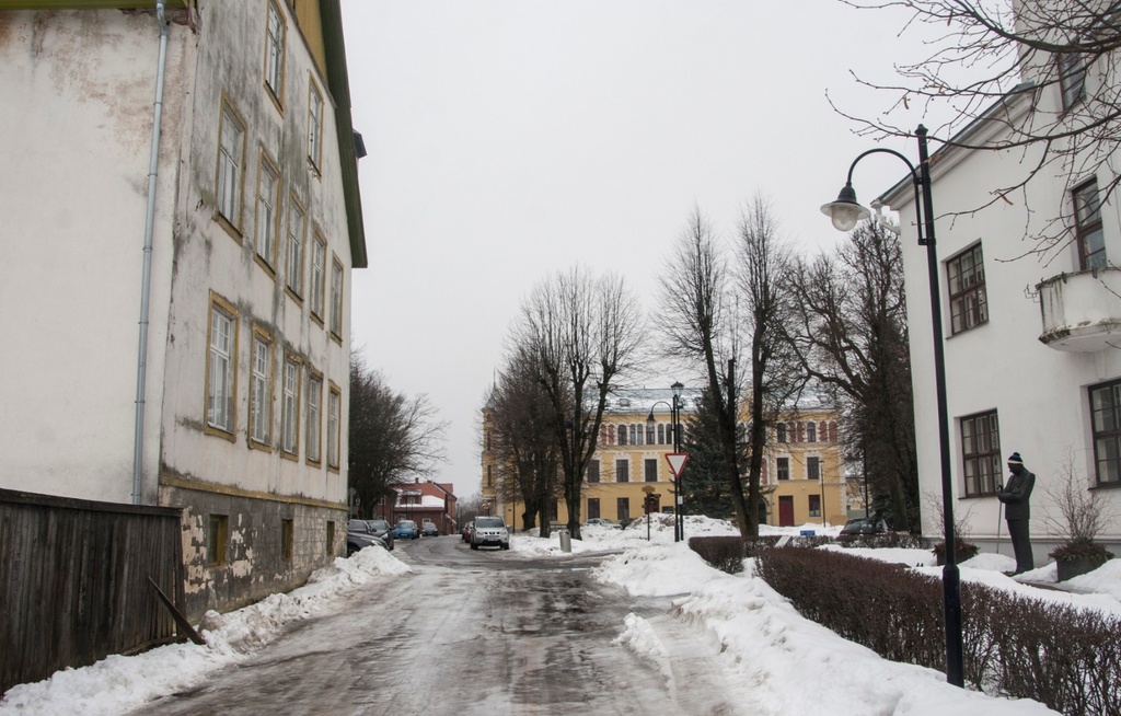 foto, Viljandi, Trepimägi, algus, 1957, foto H. Riet rephoto