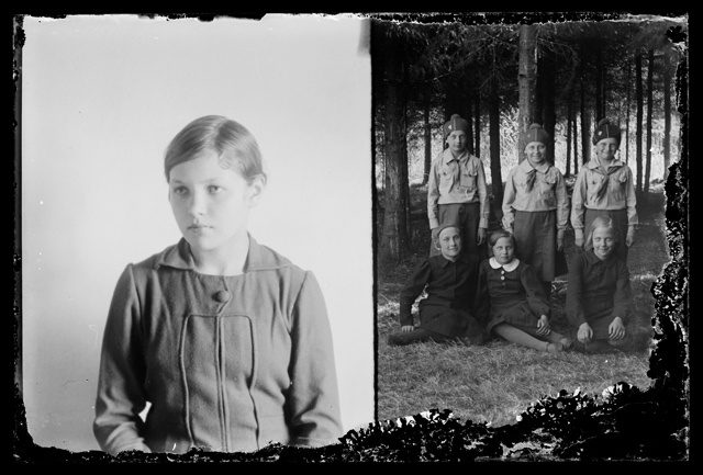 Tütarlapse portree. Kodutütred