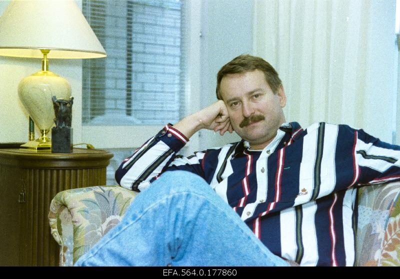 Chairman of the Reform Party Siim Kallas at home in Pünsis.