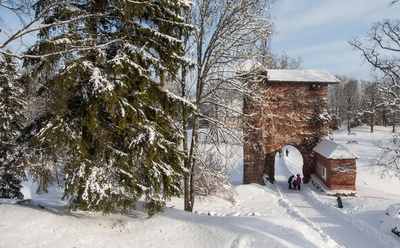 Wiljandi Winter Winter from Wade Castle Mountains rephoto