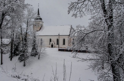 fotonegatiiv, Viljandi, Jaani kirik (vaade I Kirsimäelt) rephoto