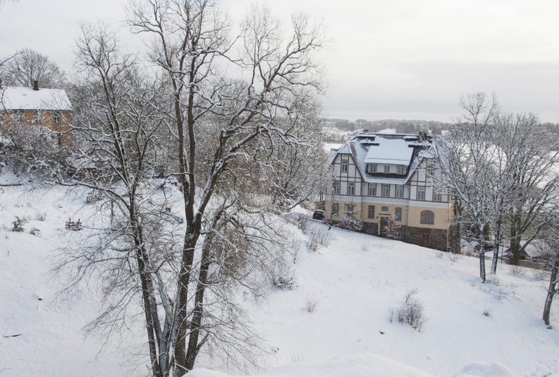fotonegatiiv, Viljandi, Vaade I Kirsimäelt Rosenbergi majale ümbrusega, Viljandi Järvele rephoto