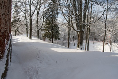 fotonegatiiv, Viljandi, Suurmüüri tagune talvel rephoto