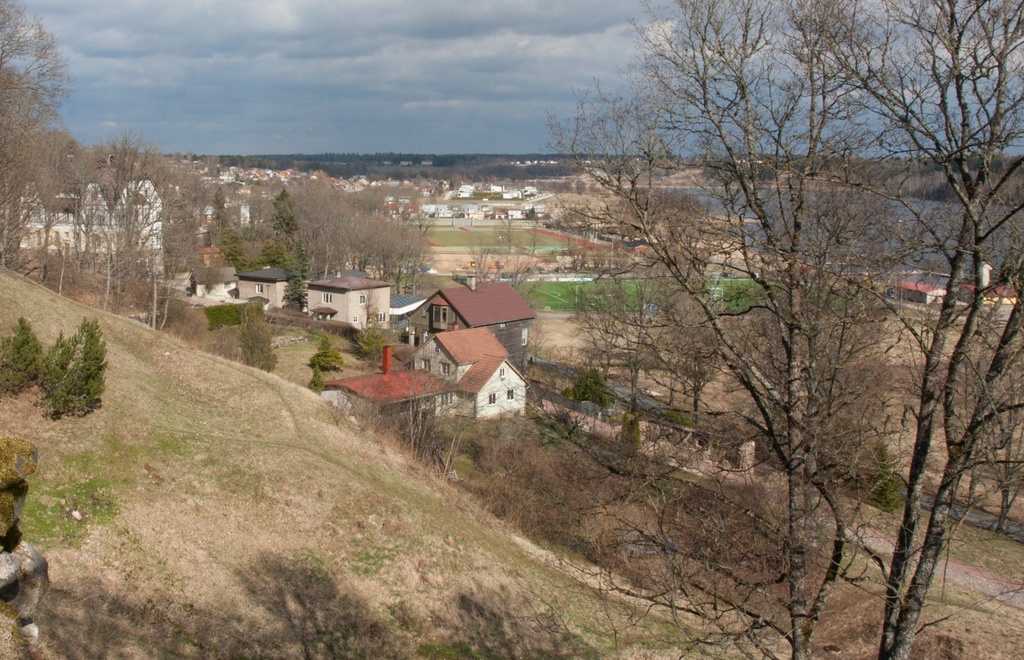 Viljandi view from Kirsimägi rephoto