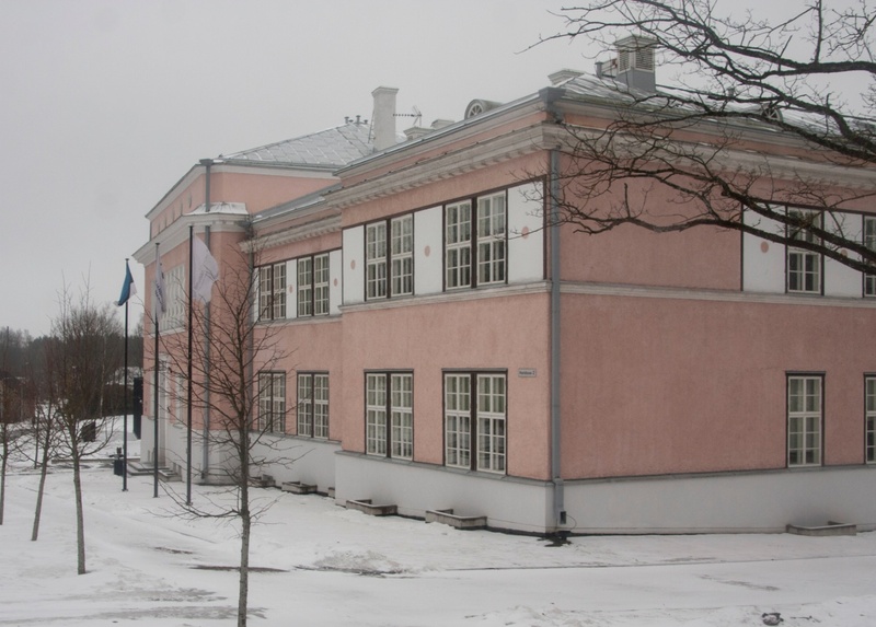 Postcard, Viljandi, Valuojakool (Viljandi III 8- kl. School) rephoto
