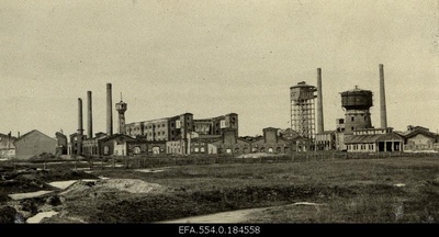 Ruins of the Waldhof cellulose factory.  duplicate photo