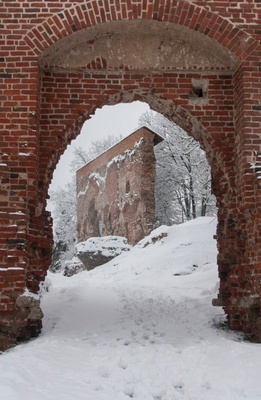 fotopostkaart, Viljandi, lossivärav, Suurmüür, u 1925 rephoto