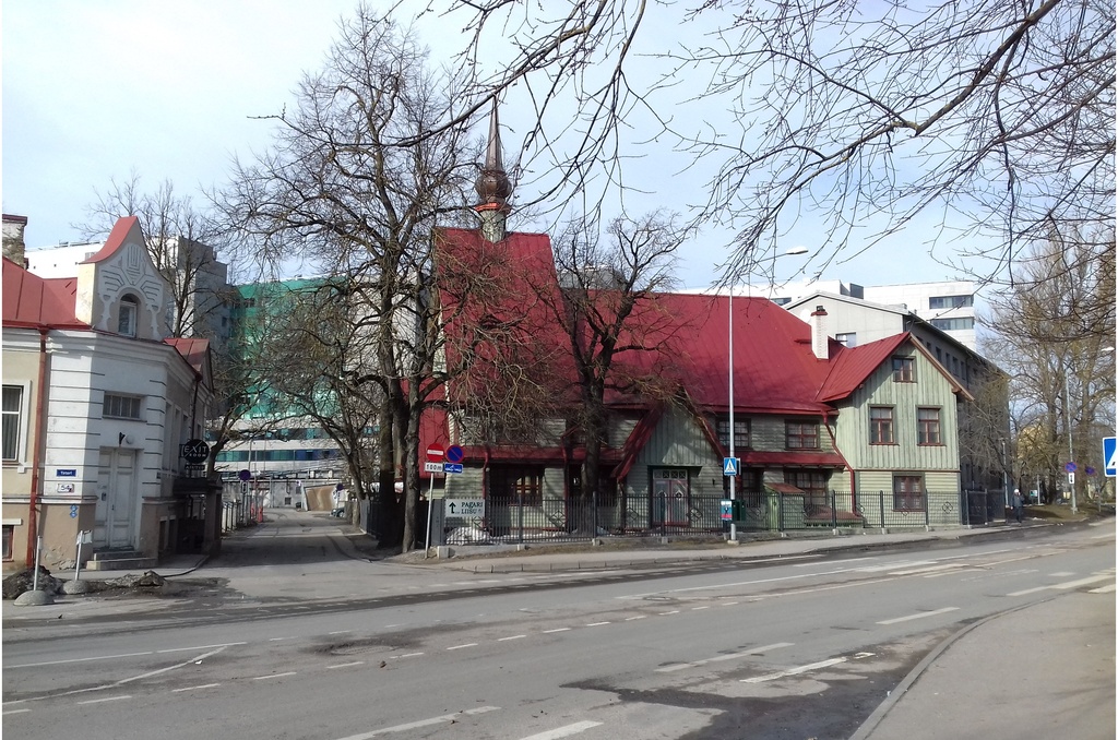 Tallinn, Tatari tänav 52, "Elimi" palvela Veerenni tänava nurgal. rephoto