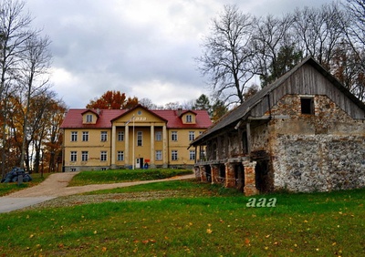 Main building of Kodijärve Manor rephoto