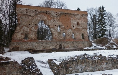 Viljandi castle roofs rephoto