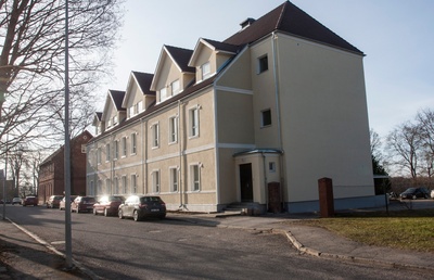 trükipostkaart, Viljandi, Väike tn, linnahaigla, u 1906, foto J. Riet rephoto