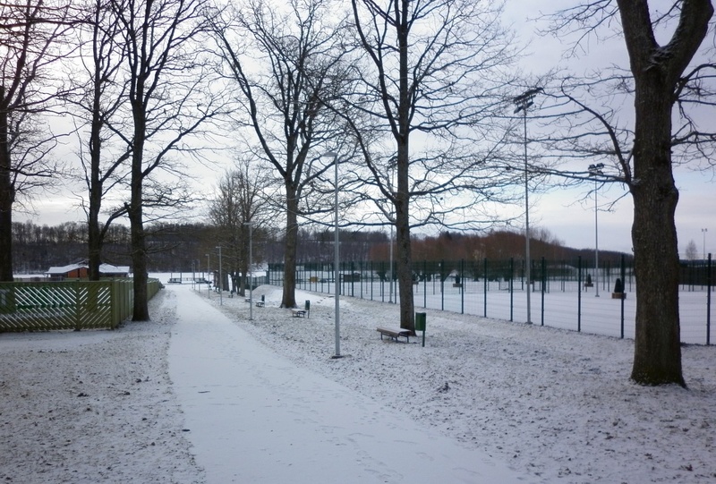 fotonegatiiv, Viljandi, Vesiflirdi puiestee, Tenniseklubi rephoto