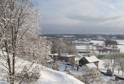 fotonegatiiv, Viljandi, I Kirsimägi, linn, Tartu tee rephoto