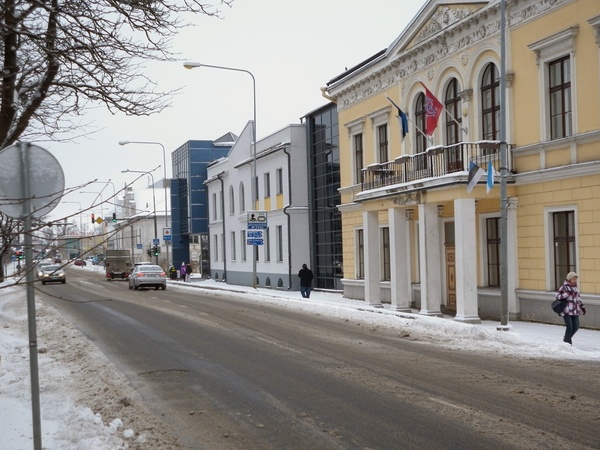 Tallinn Street Viljandi county Viljandi city Tallinn Street. rephoto