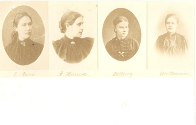 Wound, Anna(second left), Lilleorg, Veltman and Aun-Raup,E. (left)  duplicate photo