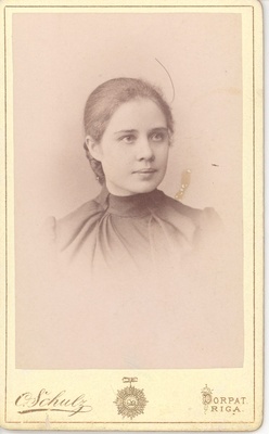 Wound, Anna, 1889.  duplicate photo
