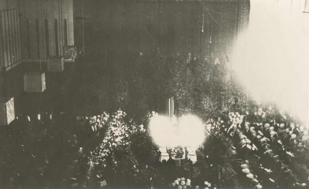 A. Kitzberg's funeral "Vanemuise" hall in 1927.