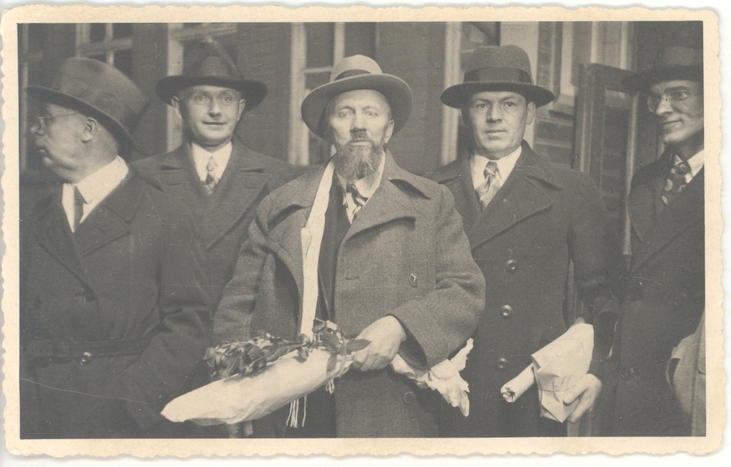 From the left: Mait Metsanurk, Erni Mouse, (Lithuanian writer), Peet Vallak, Richard Janno