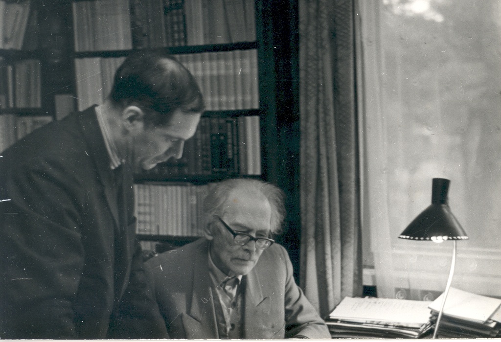 Friedebert Tuglas and Evald Okas okt. 1965 a.