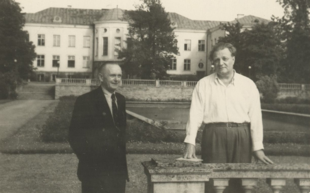 August Jakobson and Erni Mouse in 1956