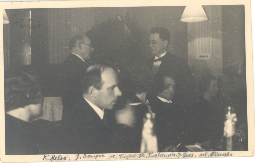 K. Melso, J. Semper, e. Tuglas, f. Tuglas, J. Roos
