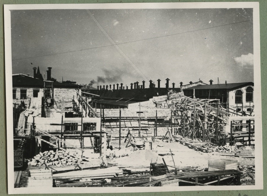 Construction work in a. m. Luther factory