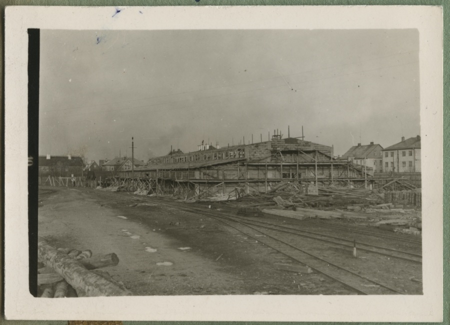 Construction work on the territory of a. m. Luther factory