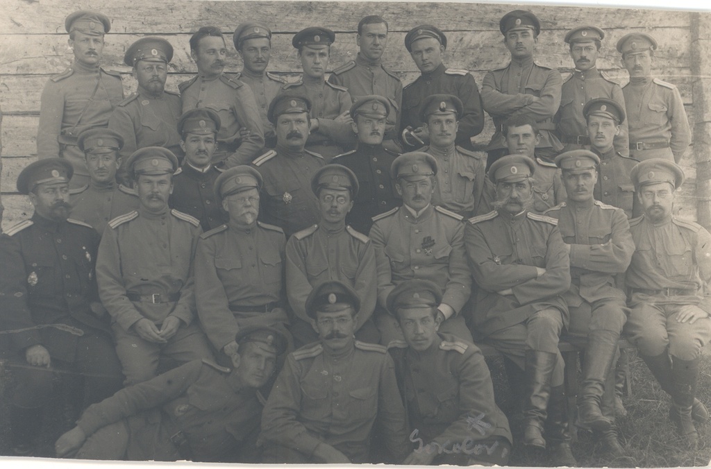 J. Vares-Barbarus with War Companions in World War I