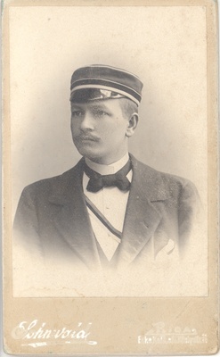 Poet Ernst Enno as a student  duplicate photo