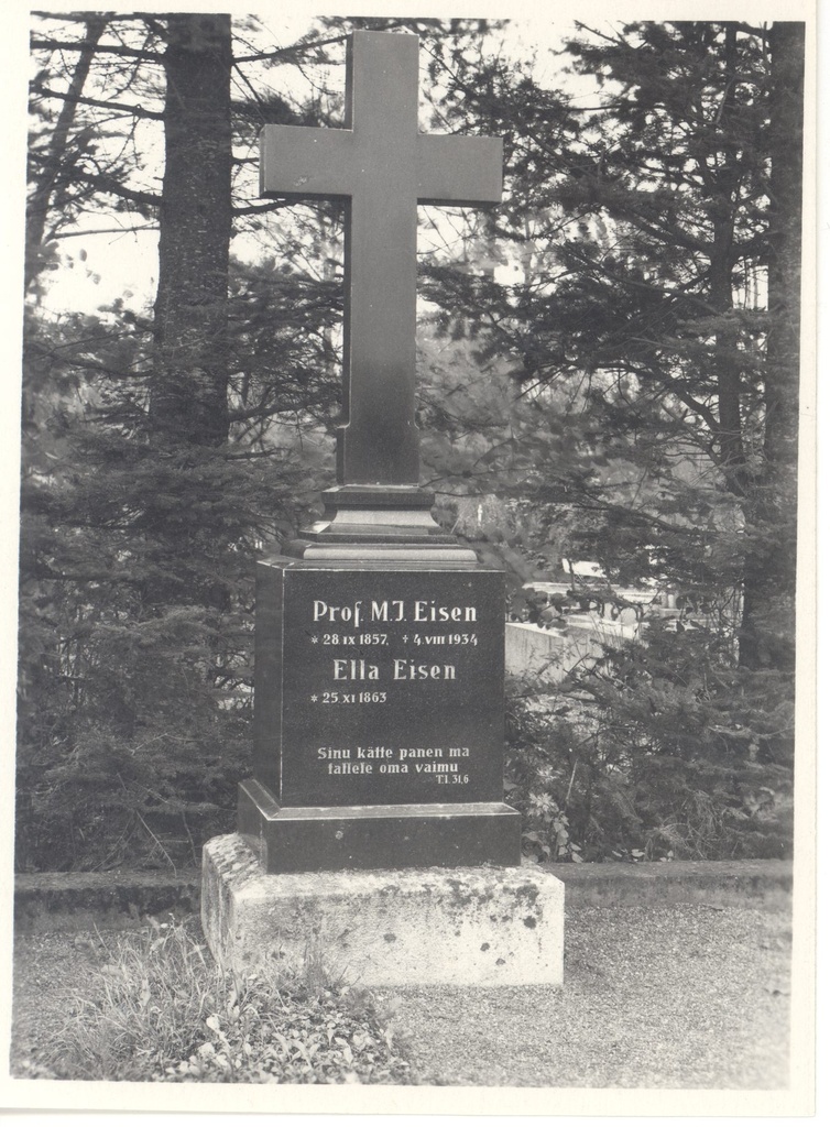 Eisen, m. J. Haud on Tartu cemetery.
