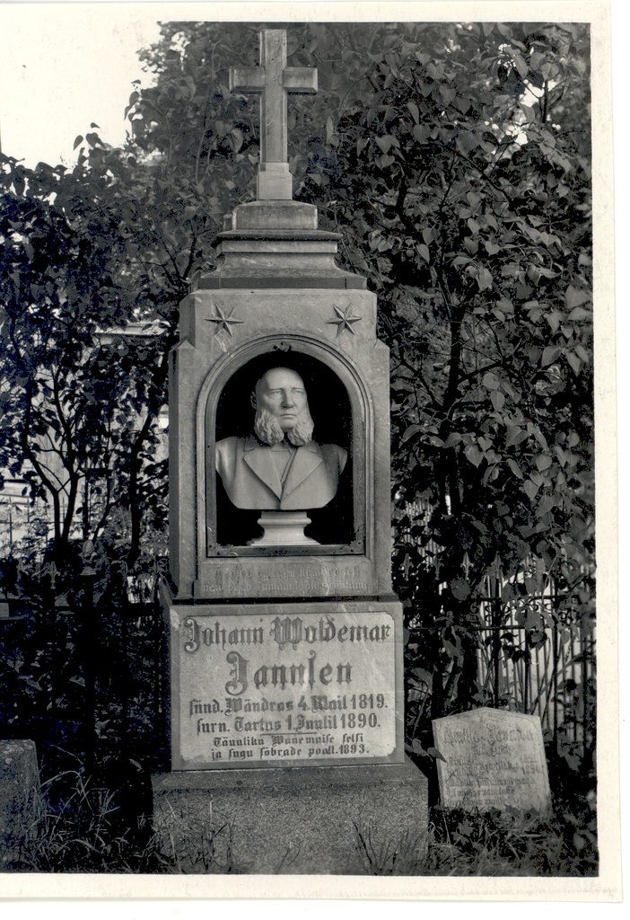 J. V. Jannsen's grave on the Tartu cemetery