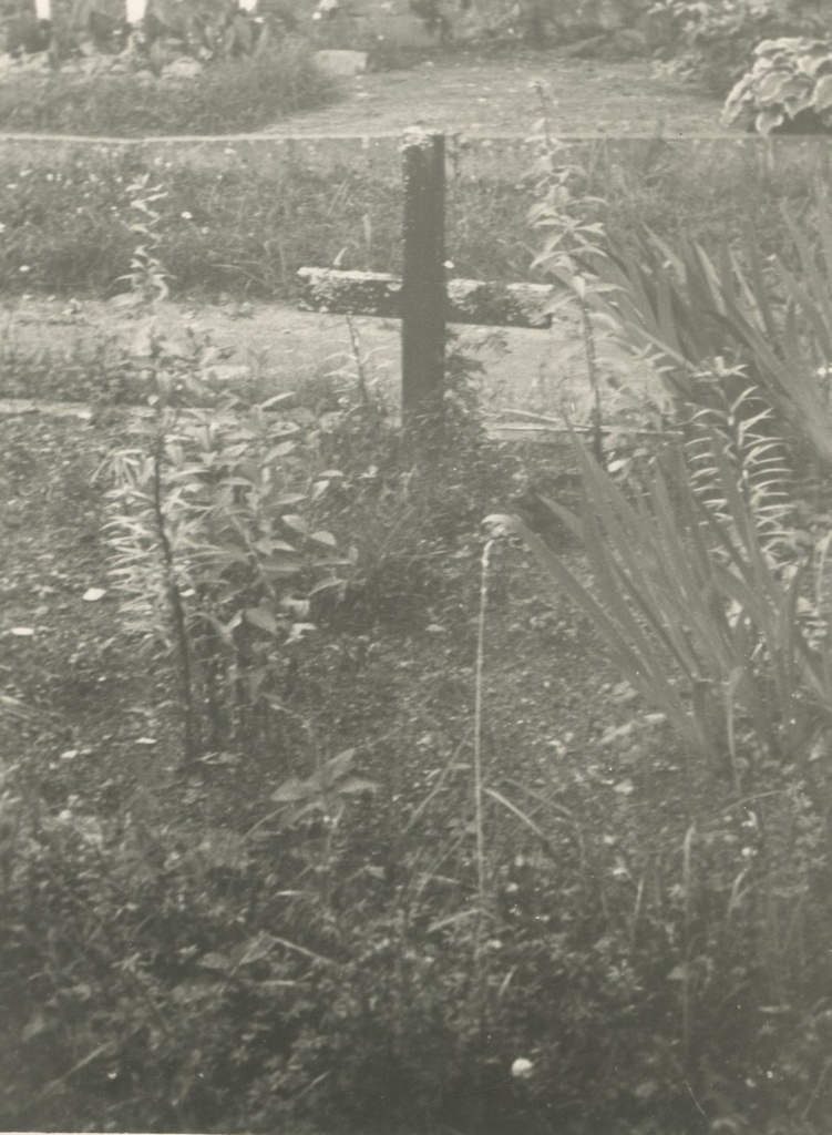 Hendrik Adamson's grave at Helme cemetery (before order).