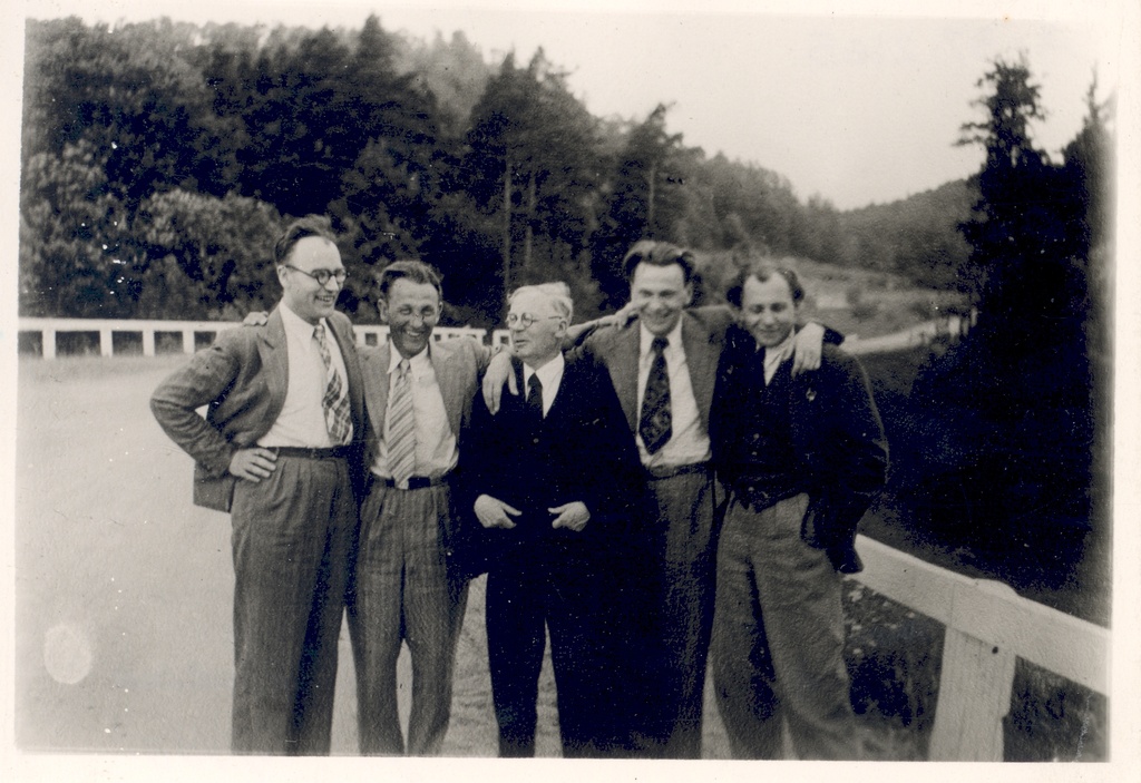 Eduard Hubel - third. Latvian journalists. Riga [?] VI 1939
