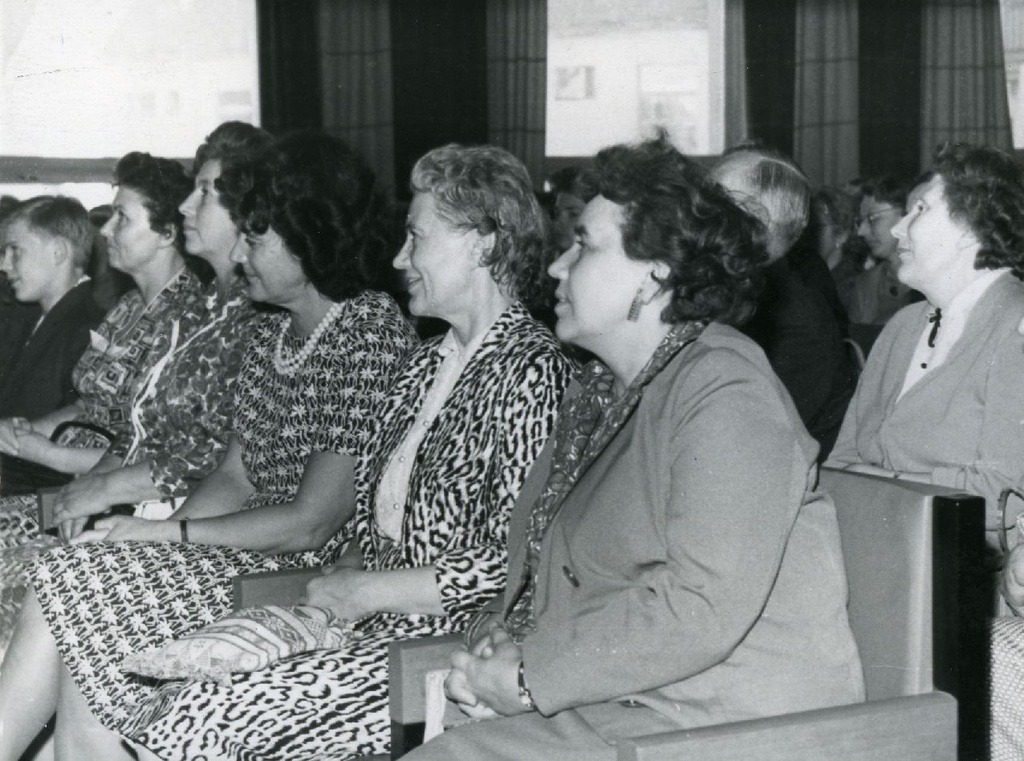 The creative evening of Kersti Merilaasi in the House of Writers in spring 1963. Overview