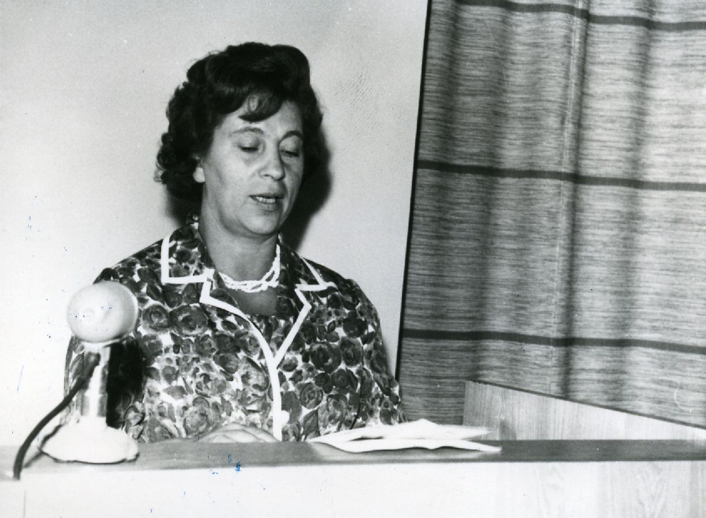 Creative evening at the Kirjanikes House of Kersti Merilaasi in spring 1963