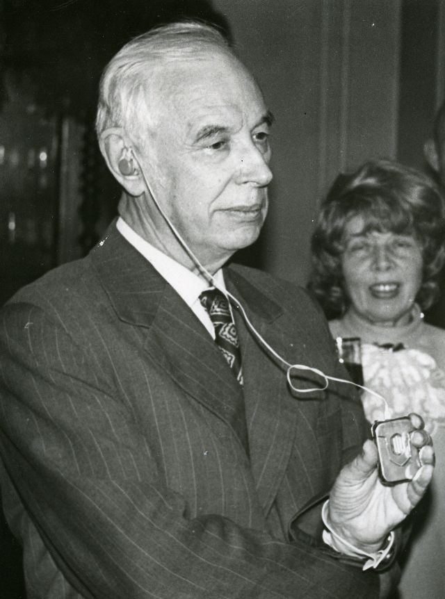Valmar Adams on his 75th birthday in 1974