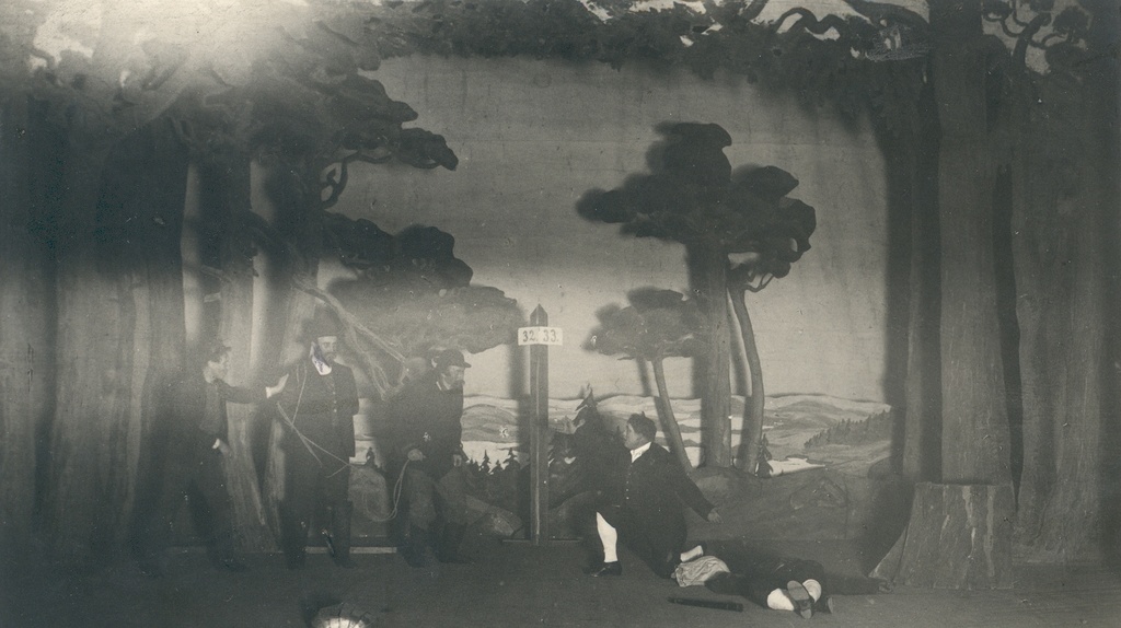 A. Stone "Nõmmekingsepad" "Vanemuises" in 1923 Stseen IV Watt.