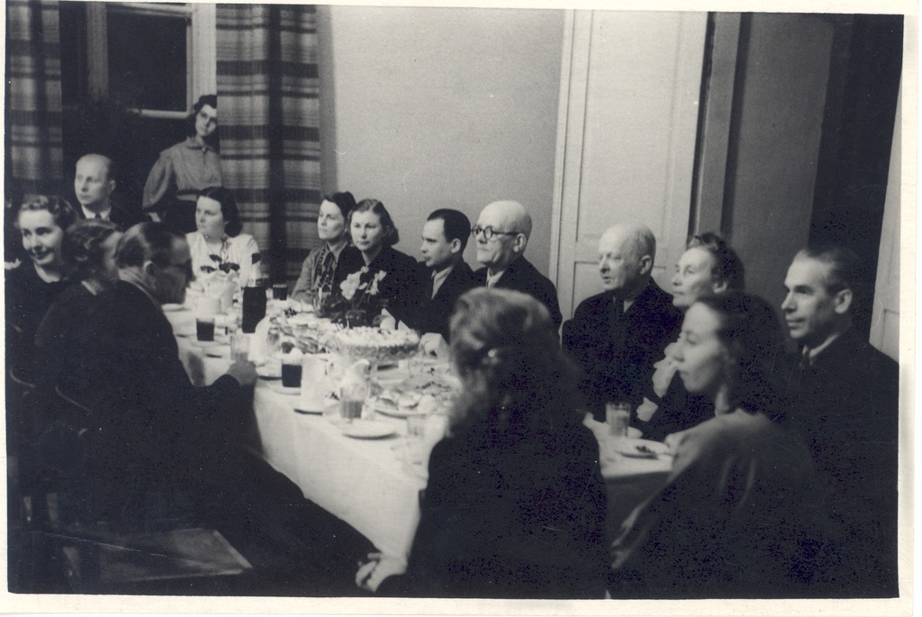 Daniel Palgi (par.) JT. P. Ariste at the 50th Jubilee of 1955.