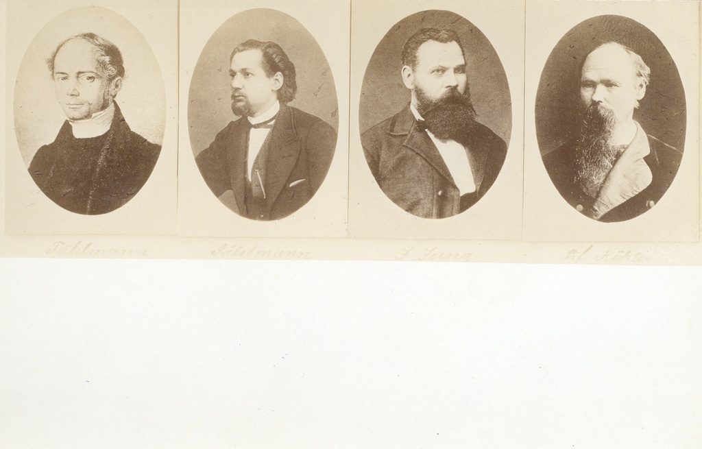 FR. R. Faehlmann, Säbelmann, J. Jung, J. Köler