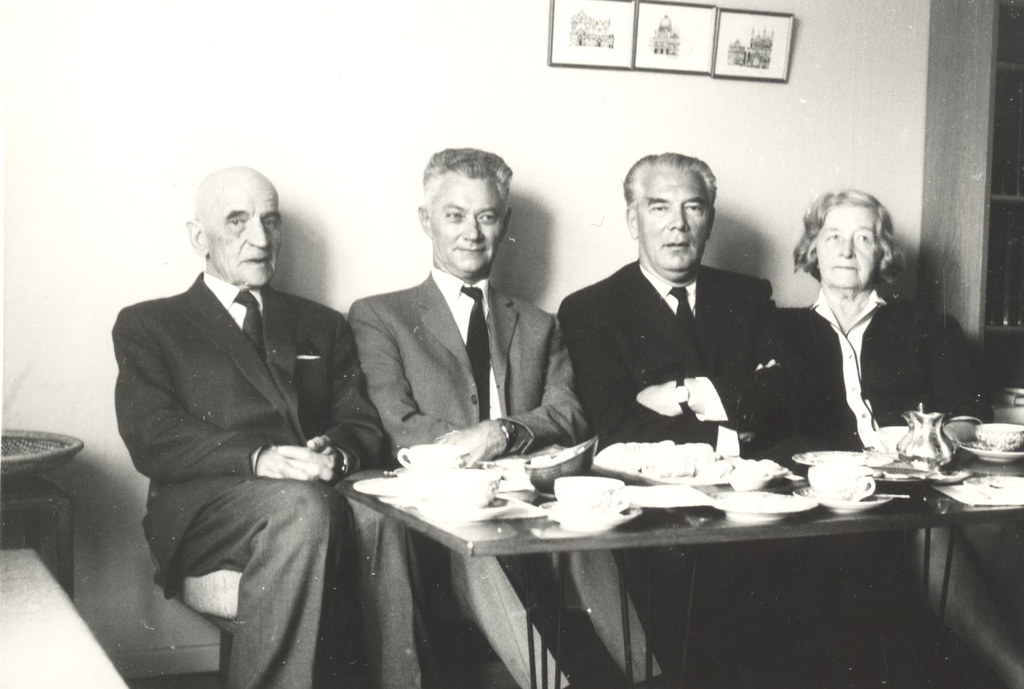 Artur Adson, Karl Ristikivi, Aleksis Rannit and Marie Under 20.06.1964