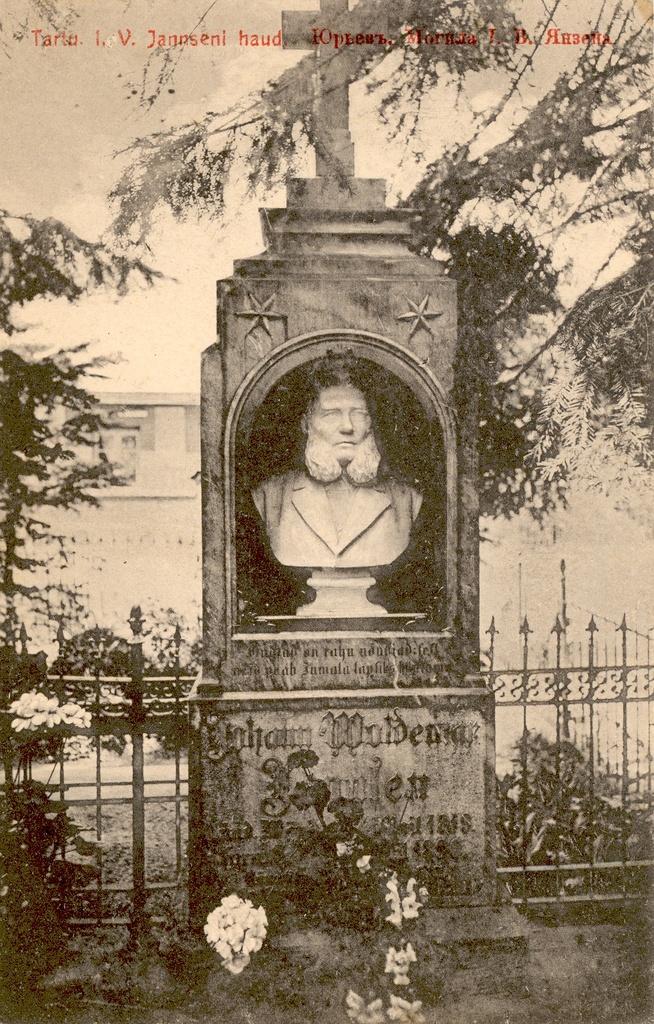 J. W. Jannsen's grave on the cemetery of Tartu Maarja