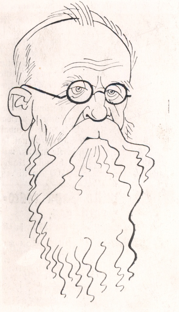 E. Peterson-Särgava Gori cartoon in 1938 Orig. : Monday 1938, no. 17 (25. IV), l. 7.